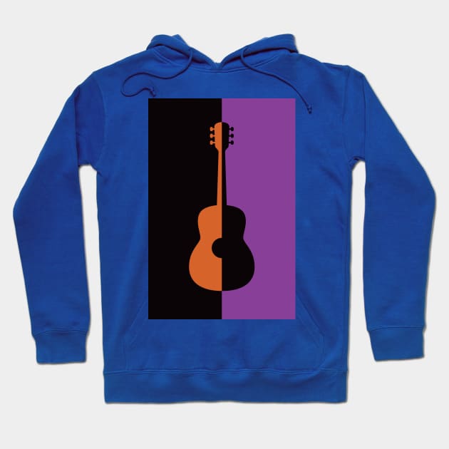 Acoustic Guitar Jazz Rock n Roll Hoodie by Inogitna Designs